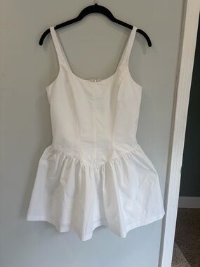 Amanda Uprichard- Paterson Dress Fit-and-Flare Mini Dress White M Retail $248!